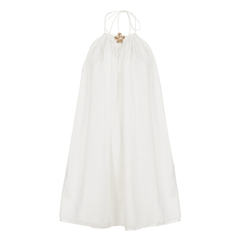 Zendea Women's Chiffon Patchwork Sleeveless Mini Dress Polyester Casual Dress