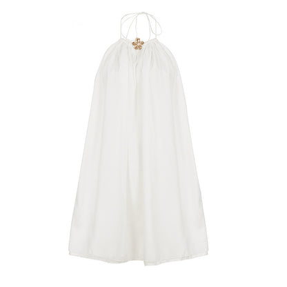 Zendea Women's Chiffon Patchwork Sleeveless Mini Dress Polyester Casual Dress
